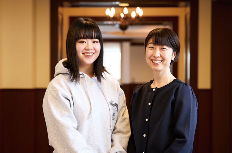 安達 渚 先生と佐藤 花純さん